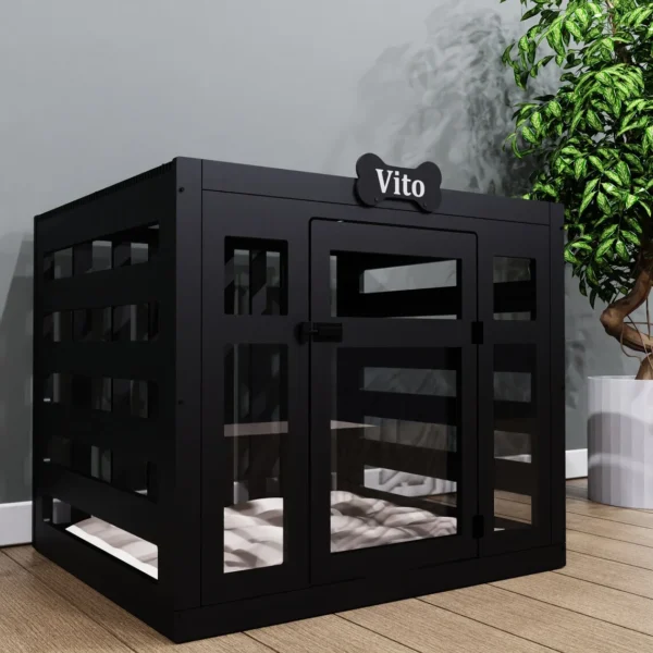 Customized Luxury Solid Wood Indoor Universal Washable Cat Cage Teddy Dog Kennel Dog House - Image 3