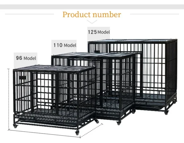 XXXL Factory the best price fold galvanized tube dog cage - Image 2