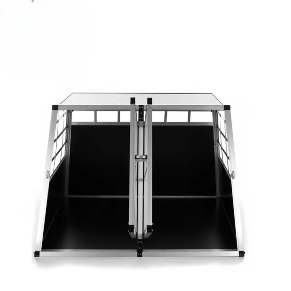 Aluminium Alloy Car Dog Crate Portable Out Special Self-driving Boot Pet Cage Dog Kennel - Image 4