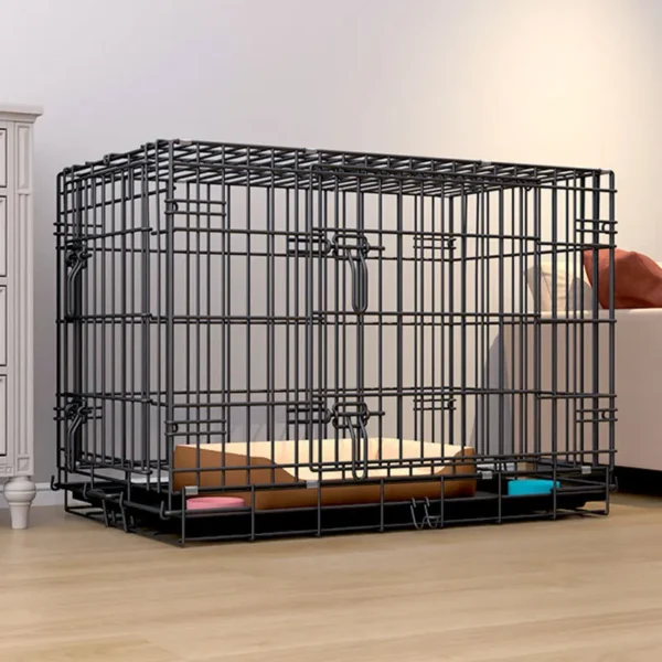 Bold Nano Dog Cage Folding iron cage indoor Small dog transport cage Large dog kennel pet cage accessories - Image 2