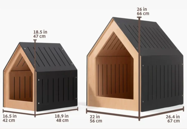 Modern Dog House Dog Kennel Crate Furniture Cat Furniture Pet Custom Wooden Pet Dog House Outdoor Anticorrosive Wood Cat Ho - Image 2