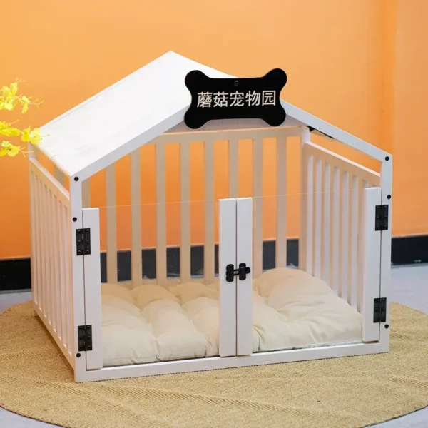 Wood Rabbit Box Dog Houses Supplies Folding Corral Prefab Dog Houses Modular Crate Corral Para Mascotas Dog Furniture Fg25 - Image 4