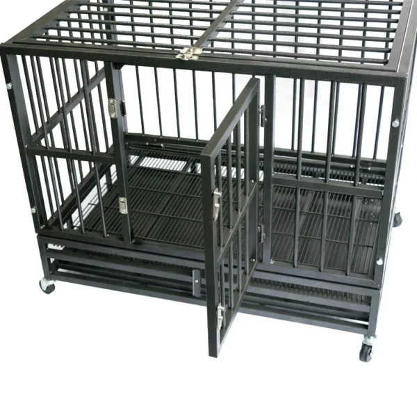 Dog Cages, Crates, Heavy Duty, Sturdy Metal Kennel Enclosures, Large Dogs On Four Wheels. - Image 4