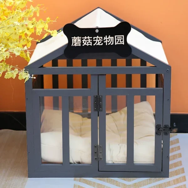 Wood Rabbit Box Dog Houses Supplies Folding Corral Prefab Dog Houses Modular Crate Corral Para Mascotas Dog Furniture Fg25 - Image 2