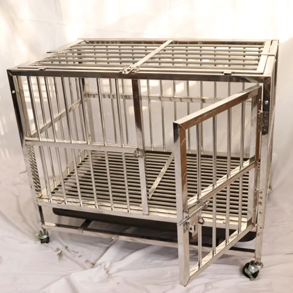 New Product Large Pet Dog Kennel Wholesale Cheap Stainless Steel Dog Cage For ferocious dogs - Image 3