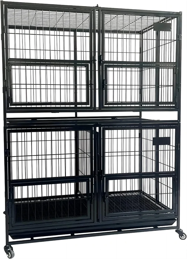 Pet cages dog kennel animal metal collapsible dog crates for large dogs - Image 3