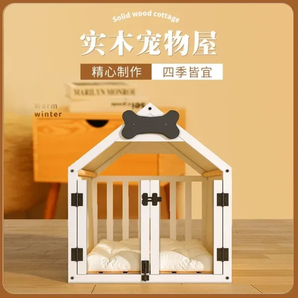 Acrylic Door Wooden Dog Crate Furniture Indoor Pet House for Dogs Outdoor - Image 5