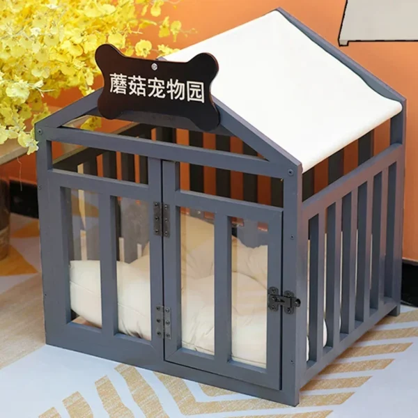 Wood Rabbit Box Dog Houses Supplies Folding Corral Prefab Dog Houses Modular Crate Corral Para Mascotas Dog Furniture Fg25 - Image 6