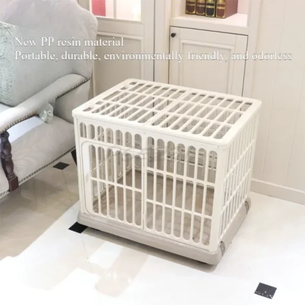 Small Dog and Cat Pet Cage for Home Use Medium-sized Indoor Dog and Cat Resin Cage Warm and Cozy - Image 2