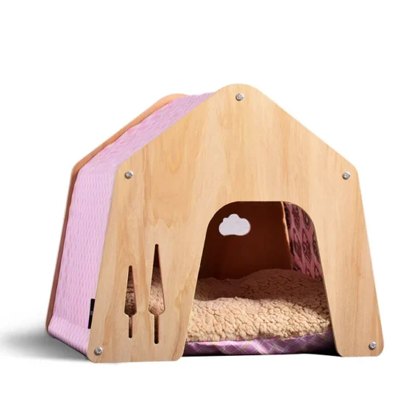 Cat House Dog House Four Seasons General Delivery Room Ventilation Environmental Protection Solid Wood Furniture Pet Supplies - Image 2