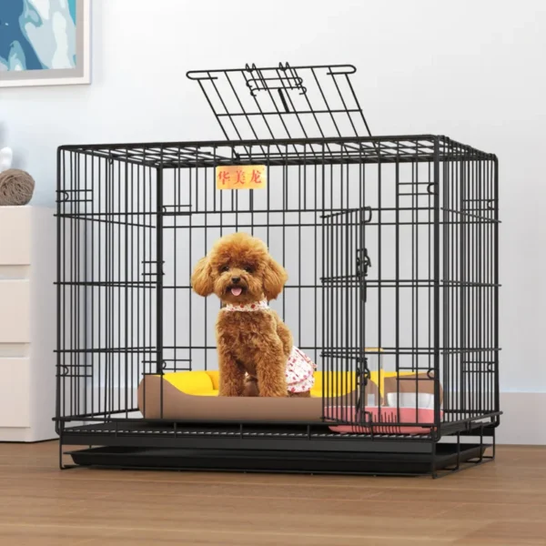 Bold Nano Dog Cage Folding iron cage indoor Small dog transport cage Large dog kennel pet cage accessories - Image 4