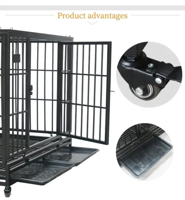 XXXL Factory the best price fold galvanized tube dog cage - Image 4