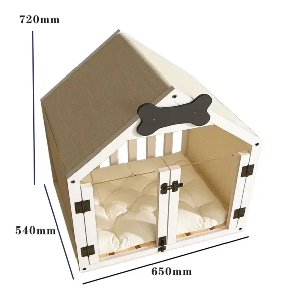 Acrylic Door Wooden Dog Crate Furniture Indoor Pet House for Dogs Outdoor - Image 2