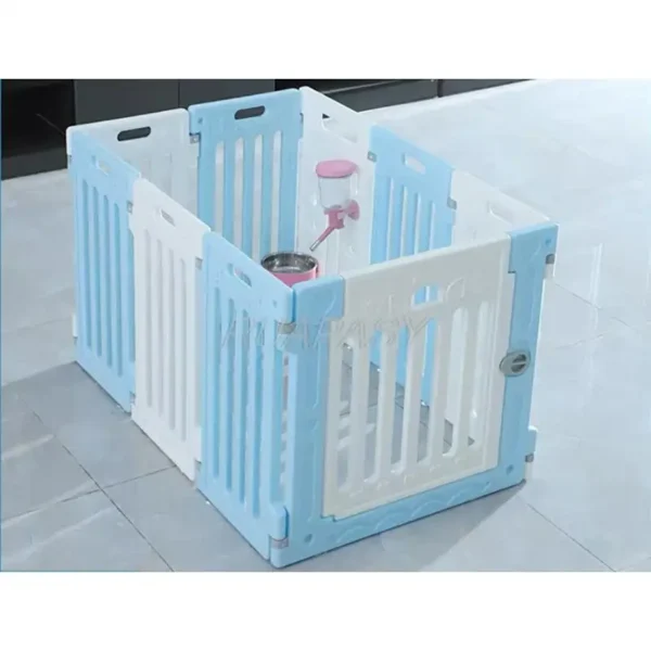 Dog Cat Playpen with Door Rabbit Guinea Pig Cages Dog Fence Cat House Cage Indoor & Outdoor Portable Yard Fence Crate Kitten - Image 3