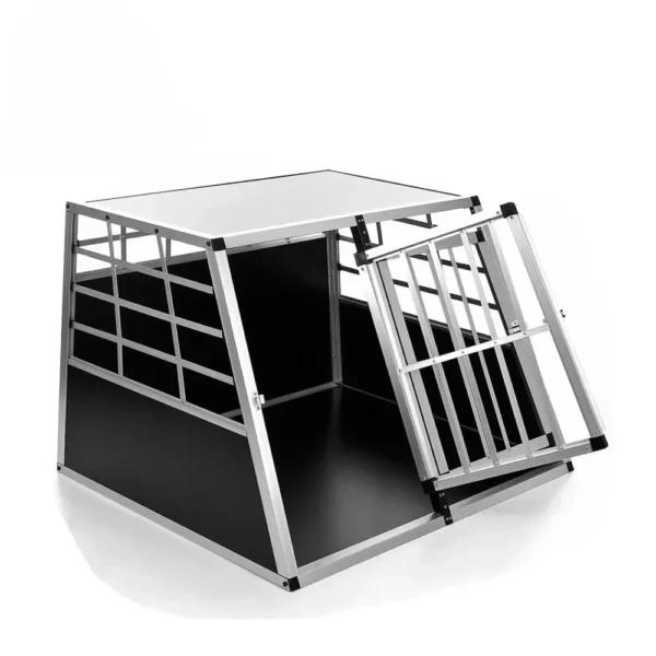 Aluminium Alloy Car Dog Crate Portable Out Special Self-driving Boot Pet Cage Dog Kennel - Image 3