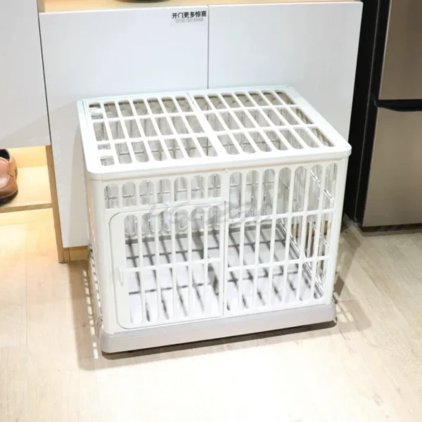 Small Dog and Cat Pet Cage for Home Use Medium-sized Indoor Dog and Cat Resin Cage Warm and Cozy - Image 4