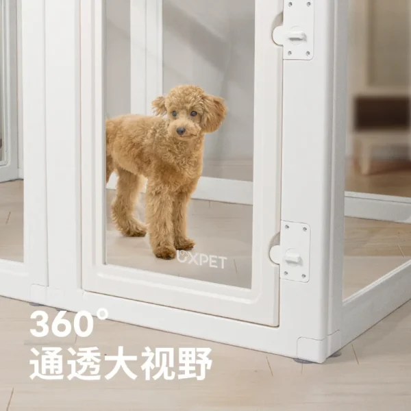 UXPET excellent small pie, transparent dog fence acrylic kennel pet indoor fence rabbit small dog cage - Image 9