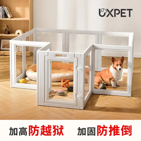 UXPET excellent small pie, transparent dog fence acrylic kennel pet indoor fence rabbit small dog cage - Image 3