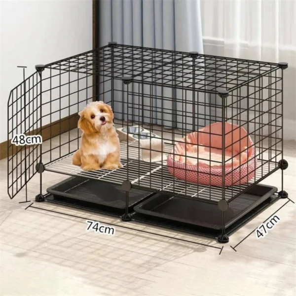 Simple Iron Living Room Dog Houses Indoor Balcony Pomeranian Teddy Dog Kennel Pet Fences Creative Home Puppy Courtyard Pet Cage - Image 4