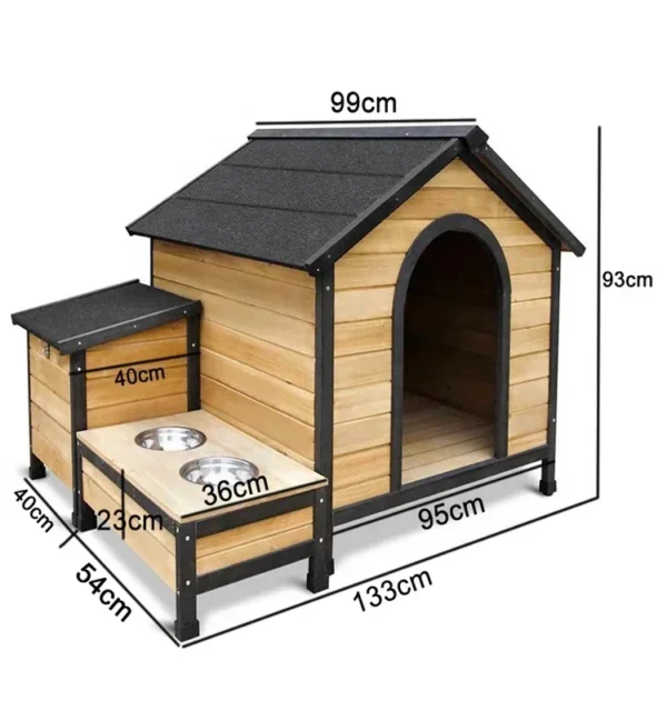 Easy-assembly Dog Kennel Large Outdoor Pet Houses Wood Modern Living Pet Cages Strong Heavy Duty Dog Friendly Customized Size - Image 2