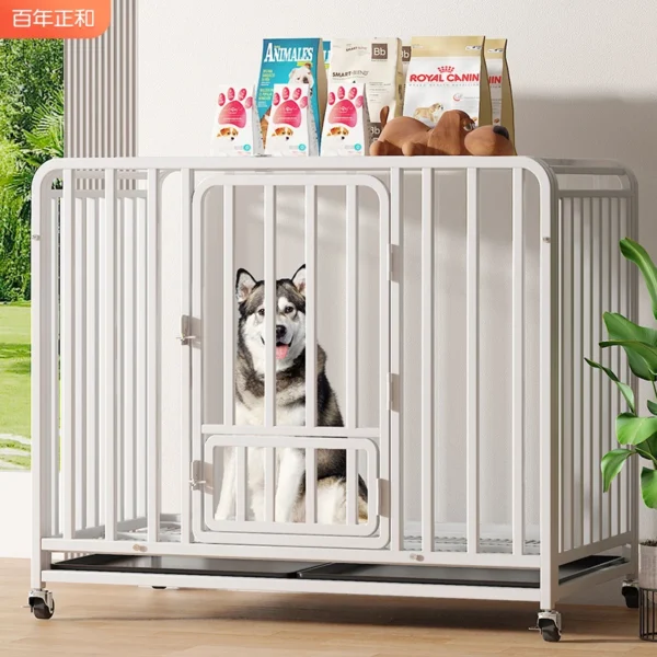 Dog Cage Large Medium Indoor Small Pet Cage with Toilet Golden Retriever Labrador Cage