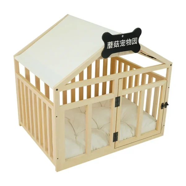 Wood Rabbit Box Dog Houses Supplies Folding Corral Prefab Dog Houses Modular Crate Corral Para Mascotas Dog Furniture Fg25 - Image 6