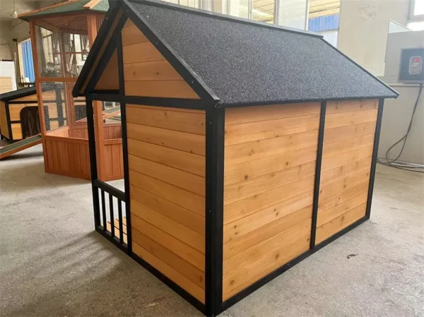 Hot selling outdoor pet kennel dog villa solid wood environmental protection dog house - Image 5