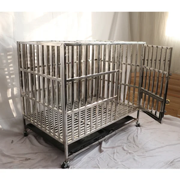 New Product Large Pet Dog Kennel Wholesale Cheap Stainless Steel Dog Cage For ferocious dogs - Image 4