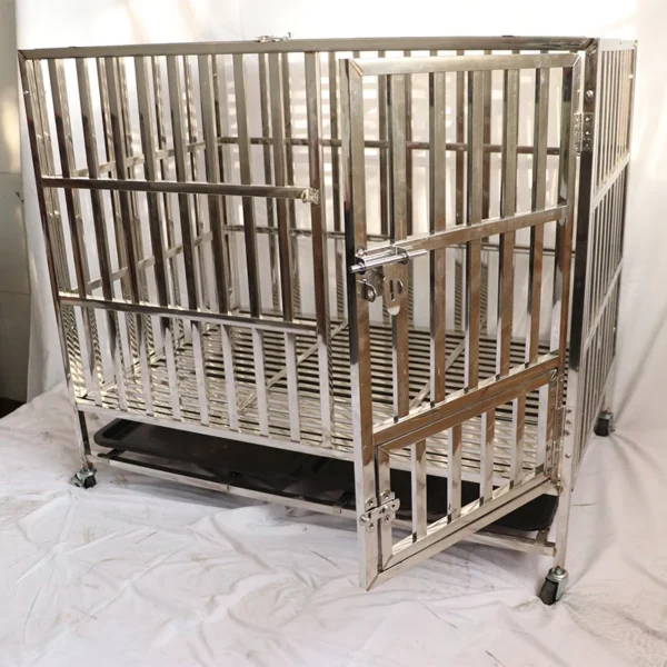 New Product Large Pet Dog Kennel Wholesale Cheap Stainless Steel Dog Cage For ferocious dogs - Image 2