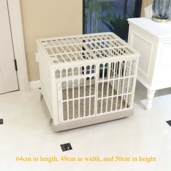 Small Dog and Cat Pet Cage for Home Use Medium-sized Indoor Dog and Cat Resin Cage Warm and Cozy - Image 3