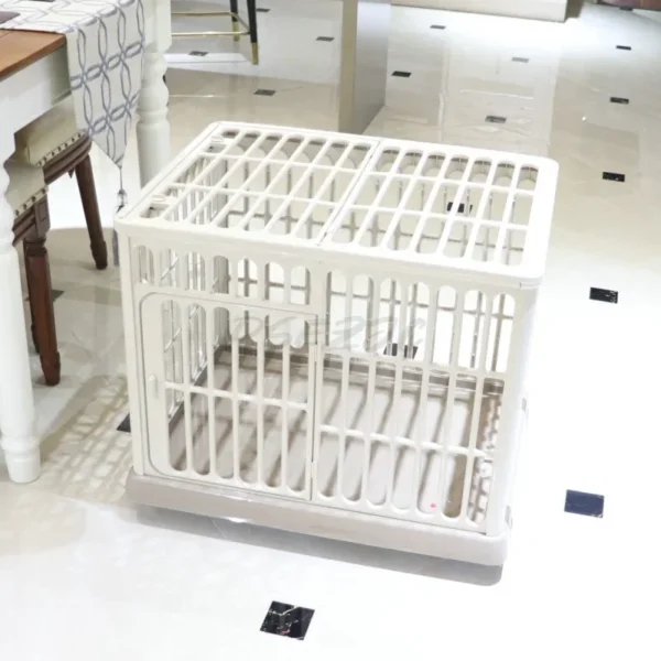 Small Dog and Cat Pet Cage for Home Use Medium-sized Indoor Dog and Cat Resin Cage Warm and Cozy - Image 5