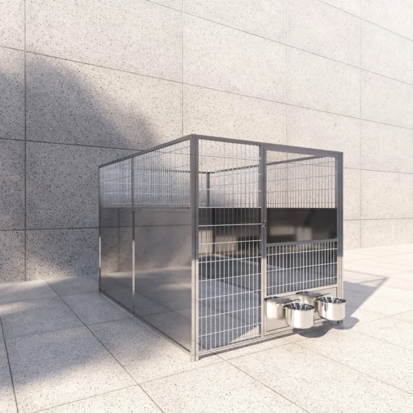 China Factory New Design Eco-Friendly Heavy Duty Luxury Large Dog House Pet Cages 304 Stainless Steel Dog Kennel - Image 2