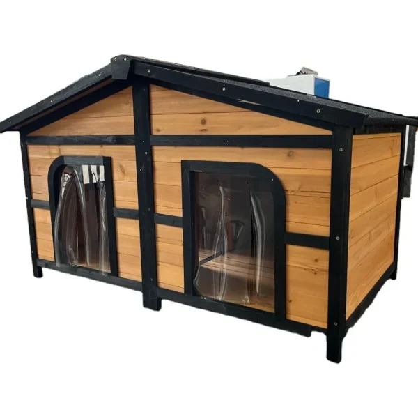 The factory wholesale waterproof oversize dog house outdoor comfortable wooden pet kennel