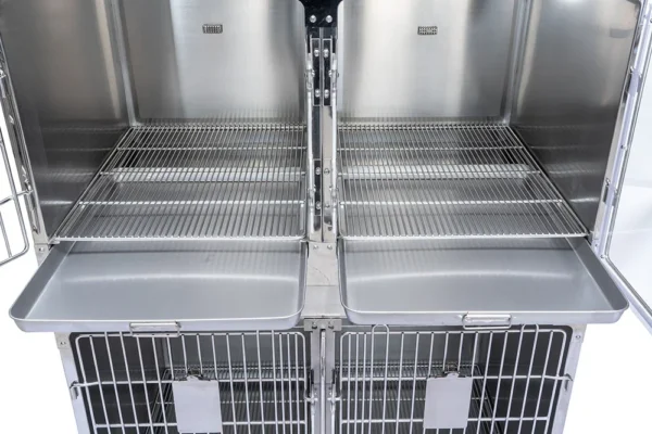 veterinary cages stainless steel Five sets of dog cat stainless steel pet cage veterinary icu use good price - Image 5