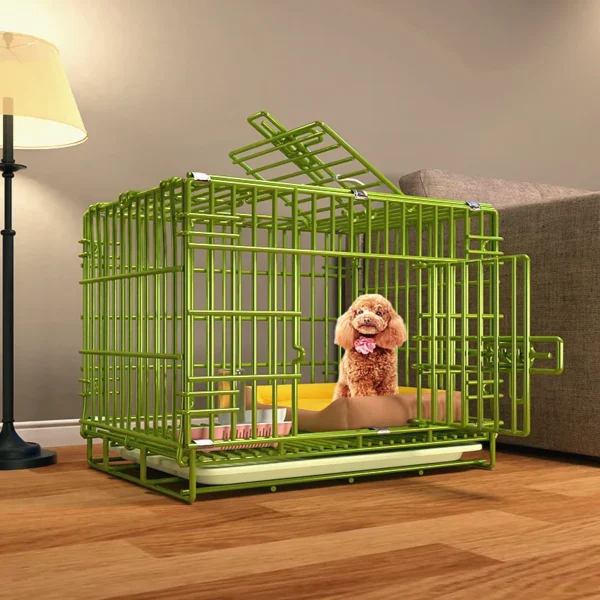 Bold Nano Dog Cage Folding iron cage indoor Small dog transport cage Large dog kennel pet cage accessories - Image 6