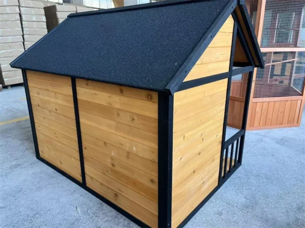 Hot selling outdoor pet kennel dog villa solid wood environmental protection dog house - Image 4