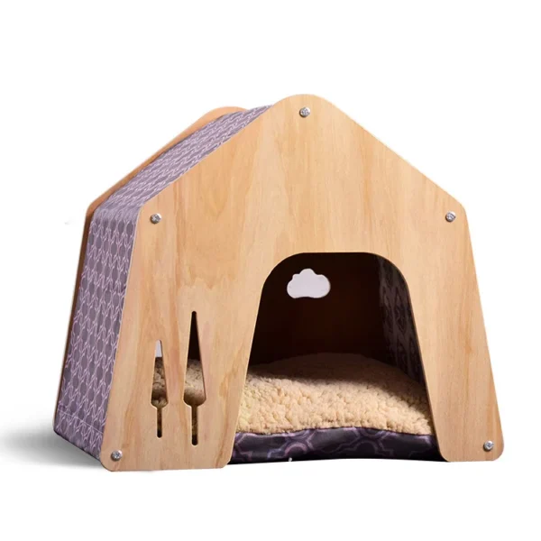 Cat House Dog House Four Seasons General Delivery Room Ventilation Environmental Protection Solid Wood Furniture Pet Supplies - Image 5