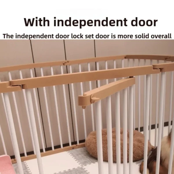 Dog Cage Strong and Durable Smooth Dogs Pets Indoor Fence Anti-rust Dog Fences Creative Design Easy Install Pet Product Supplies - Image 6