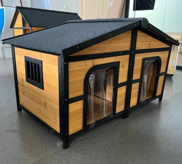 The factory wholesale waterproof oversize dog house outdoor comfortable wooden pet kennel - Image 3