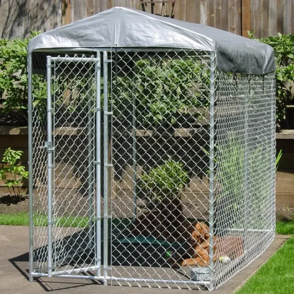 N Customized 10-Foot Walk-In Dog Kennels Large Outdoor Galvanized Chain Link Panel Dog Kennel Outdoor - Image 4