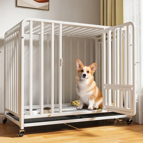 Dog Cage Large Medium Indoor Small Pet Cage with Toilet Golden Retriever Labrador Cage - Image 3